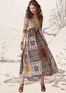 Damit sa estilo ng ethno-boho silweta
