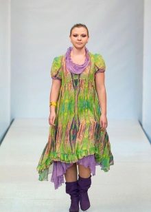 Damit sa estilo ng boho para sa buong layer