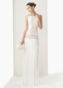White retro dress