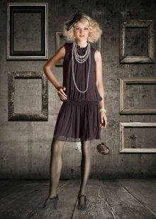 Chicago dress with drapery
