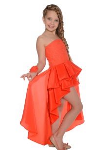 Eleganteng damit para sa mga batang babae maikling harap mahaba likod