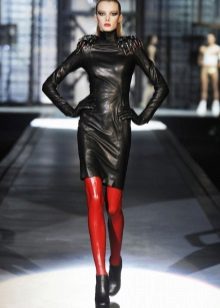 Red pampitis para sa katad na damit