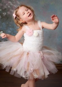 Dress pack short for the girl with volume flowers