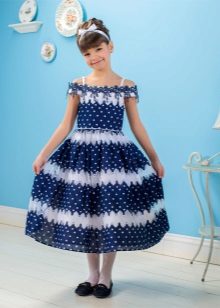 Summer dress para sa mga batang babae sa estilo ng nauukol sa dagat