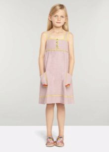 Summer dress para sa mga batang babae 5-8 taon