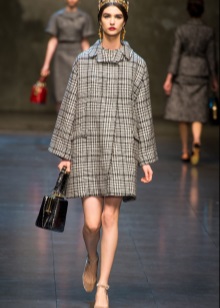 tweed dress at coat
