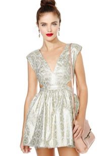puting brokeid mini dress