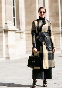 Coat para sa isang mahabang damit
