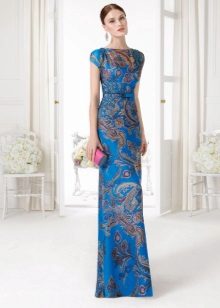 Clutch to blue dress-case