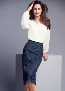 white lace blouse with lace fabric