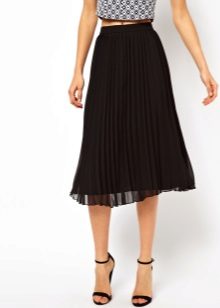 Black summer skirt