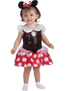 Bagong Taon ng damit para sa batang babae ng 2 taon Mickey Mouse