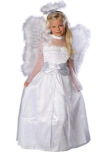 Bagong Taon at Christmas dress Angel para sa batang babae