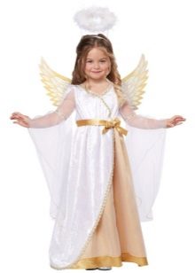 Ang mahabang damit ng Bagong Taon Angel para sa batang babae