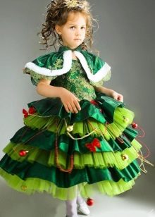 Pasko damit para sa isang batang babae ng 6 na taon Fir-puno