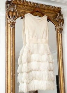 Fringed short dress