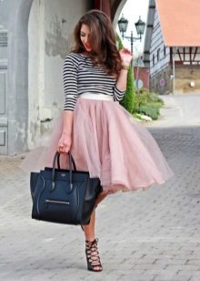 Rosas midi palda