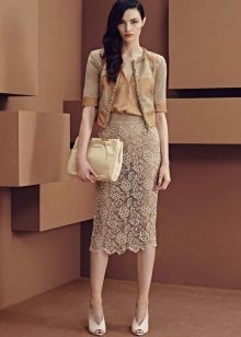 Lace Pencil Skirt