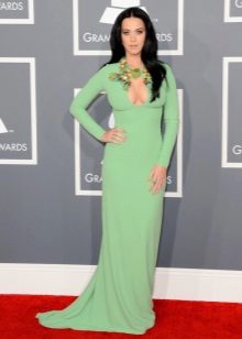 Long floor lettuce dress with long sleeves