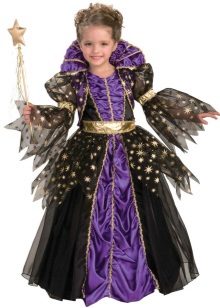 Elegant New Year's magnificent dress of the Queen for the girl
