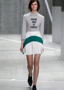 white and green sport skirt