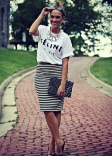 high waisted pencil skirt