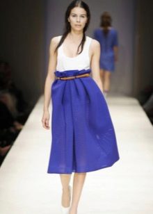 mataas na waisted sun skirt