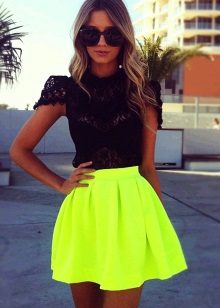 summer skirt na may nababanat