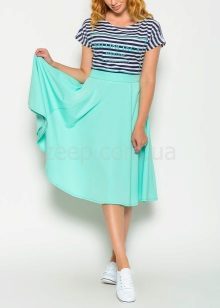 summer skirt na may nababanat