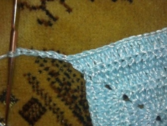 Knitting a coquette on a dress for a girl up to a year - step - 4
