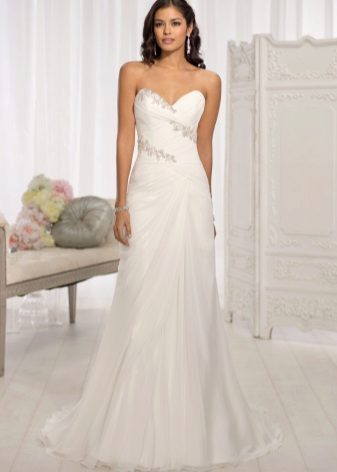 Simple Lace Top Wedding Dress
