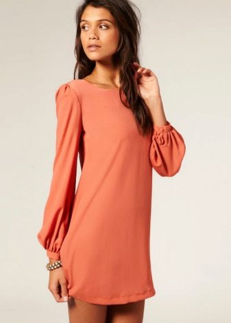 Haba ng mini dress orange