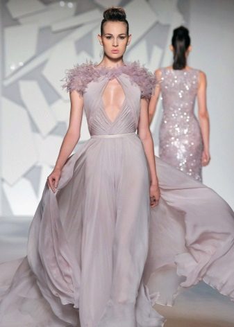 Gray lavender dress