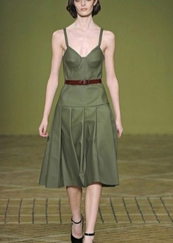 Deep Lichen Green dress