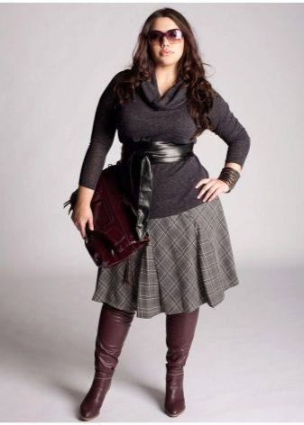 pleated skirt for obese women