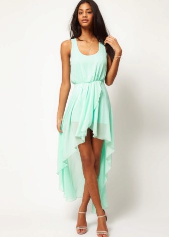 Asymmetric summer skirt