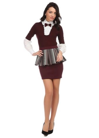 ang micro skirt na may frill sa baywang