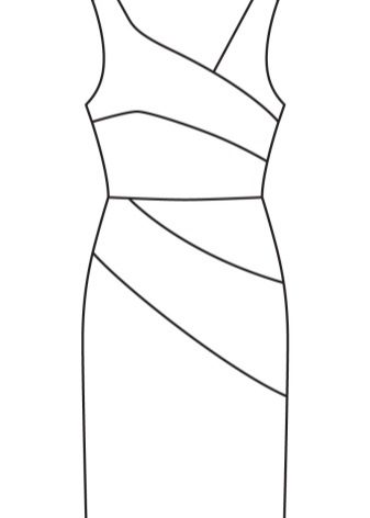 Teknikal na pattern ng walang simetrya upak damit