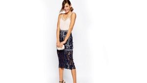Lace Pencil Skirt