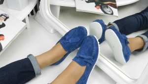 Suede moccasins