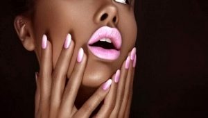 Pink manicure: naka-istilong disenyo at diskarte