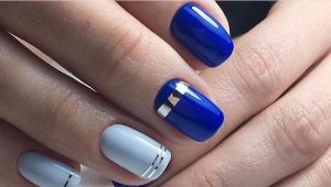 Blue-blue manicure: mga ideya at fashion trend