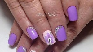 Lilac manicure: maliwanag na ideya at pinong disenyo