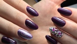 Plum manicure - maliwanag at naka-istilong mga pagpipilian sa disenyo