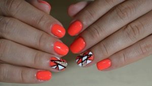 Maliwanag orange manicure: posibleng mga kumbinasyon at mga pagpipilian sa disenyo