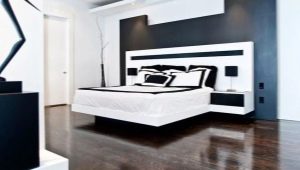 Bedroom decoration sa high-tech na estilo