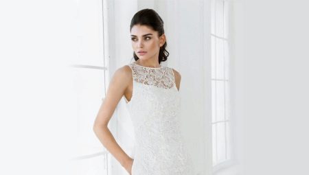 Simpleng kasal dresses - isang natural at liwanag hitsura.