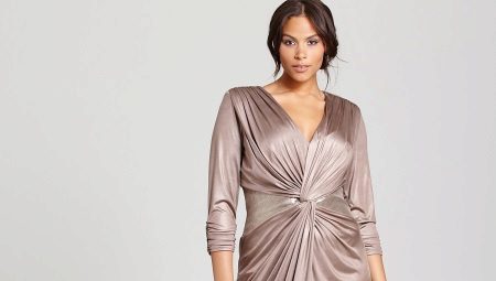 Mga eleganteng dresses sa gabi sa malalaking sukat