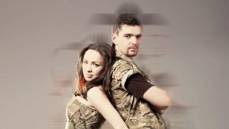 Magbalatkayo damit - estilo ng militar