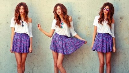 Purple skirts